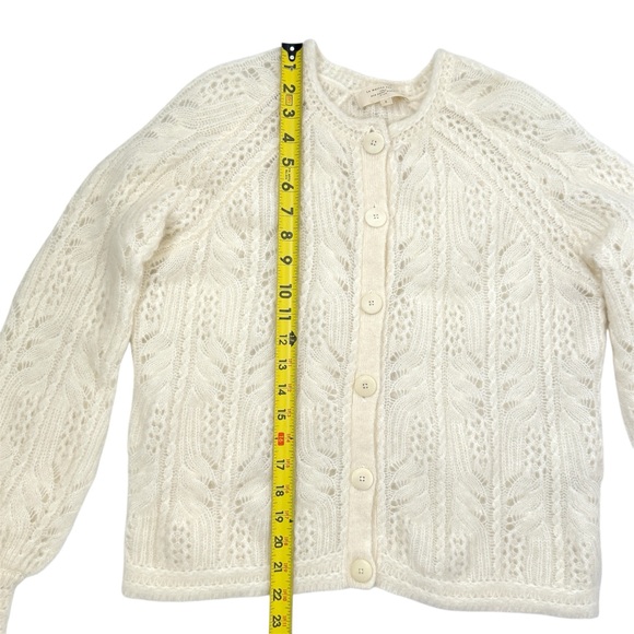 Sezane Alma Cardigan Sweater Ecru White Soft Knit Wool Blend Rare HTF SZ Small - Picture 14 of 16